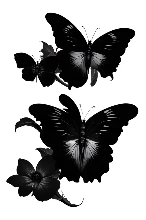 semicolon butterfly tattoo design idea
