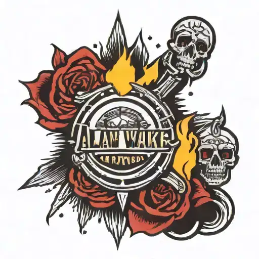 Alan Wake 2 tattoo design idea