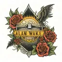 Alan Wake 2 tattoo design idea