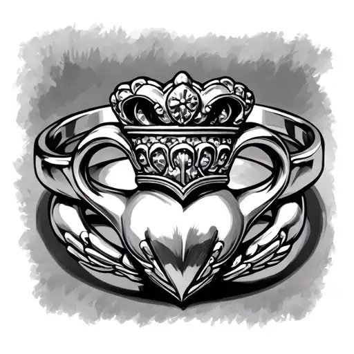 Claddagh Ring tattoo design idea