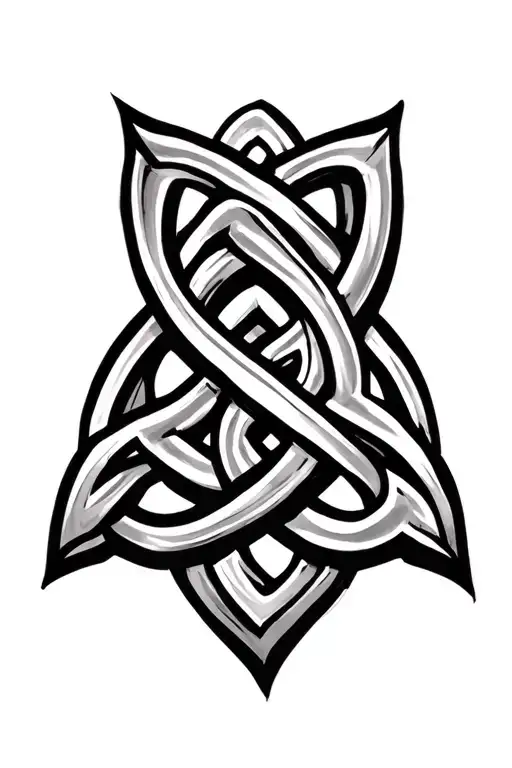 Celtic knot tattoo design idea