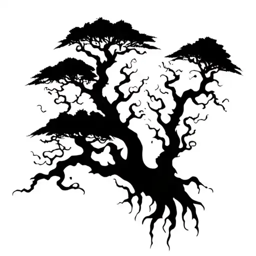 poison tree tattoo design idea