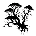 poison tree tattoo design idea