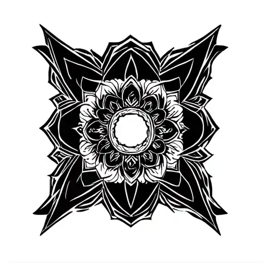 Buddhist tattoo design idea