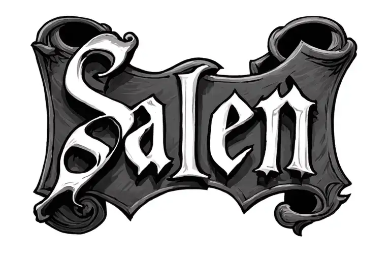 Salem witch trials realism tattoo design idea