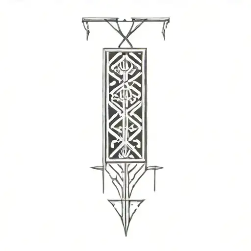 Norse Binding Runes sigils tattoo design idea