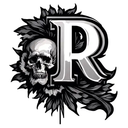 Double R tattoo design idea