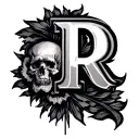 Double R tattoo design idea
