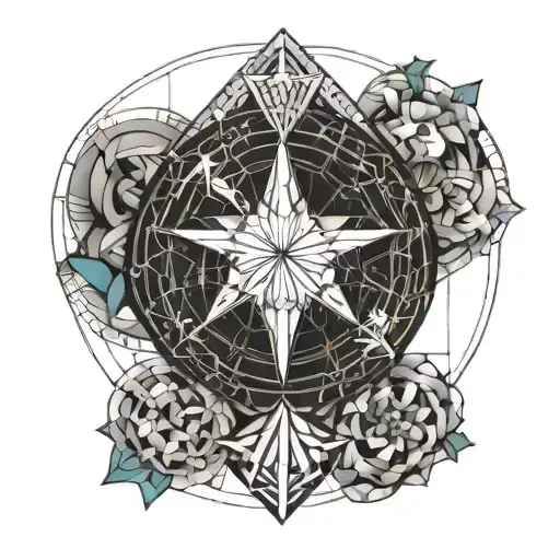 geminis and virgo zodiac sign tattoo design idea