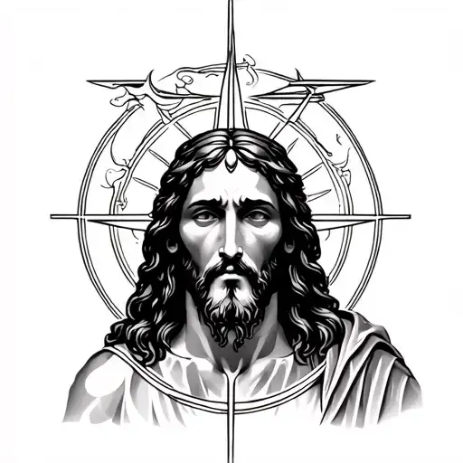 Gnostic Jesus tattoo design idea
