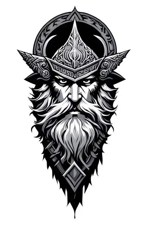 nordic Warriors including Odin tattoo design idea