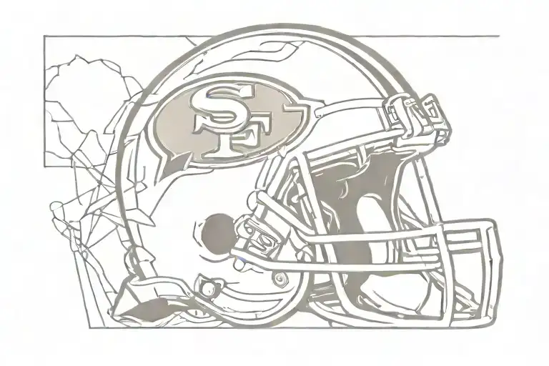 49ers logo tattoo design idea