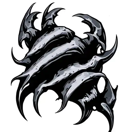 claw mark design tattoo design idea