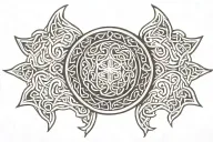 celtic sheild tattoo design idea