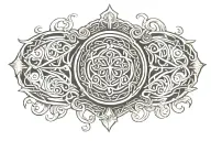 celtic sheild tattoo design idea