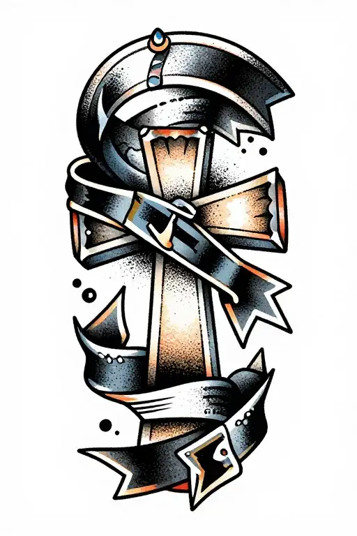 811+ Cross With Ribbon Tattoo Ideas in 2026 - BlackInk AI
