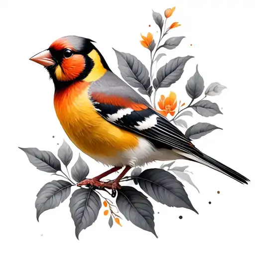 Goldfinch tattoo design idea