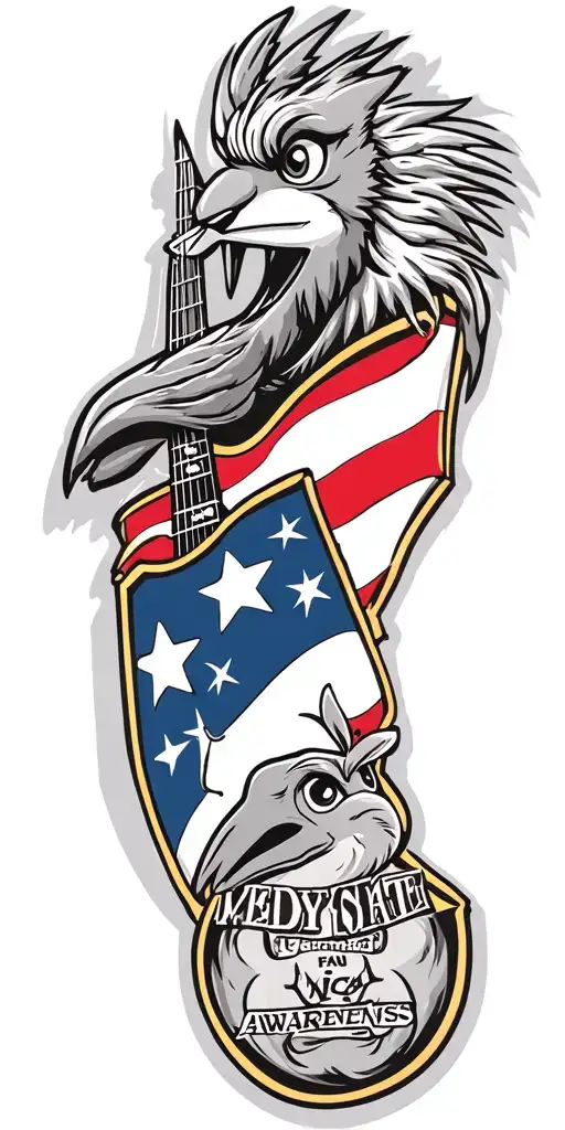 Texas state flag, police shield badge, fender guitar, NICU Awareness, F-14 Tomcat, woody the woodpecker, roadrunner tattoo design idea