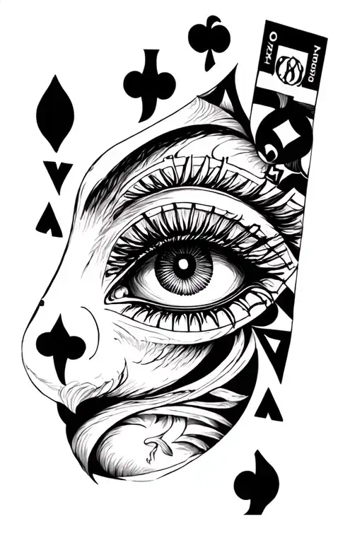 third eye whores money casino tattoo design idea