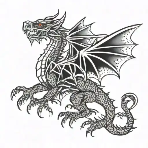 welsh dragon tattoo tattoo design idea