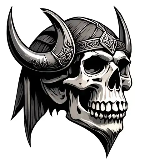 Viking Skull tattoo design idea