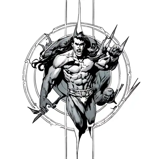 Invincible series comic tattoo design idea