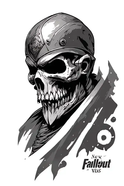 Skyrim and Fallout New Vegas tattoo design idea