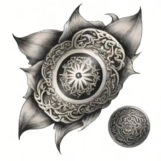 A ring around the forearm, a design that no one has ever done. tattoo design idea