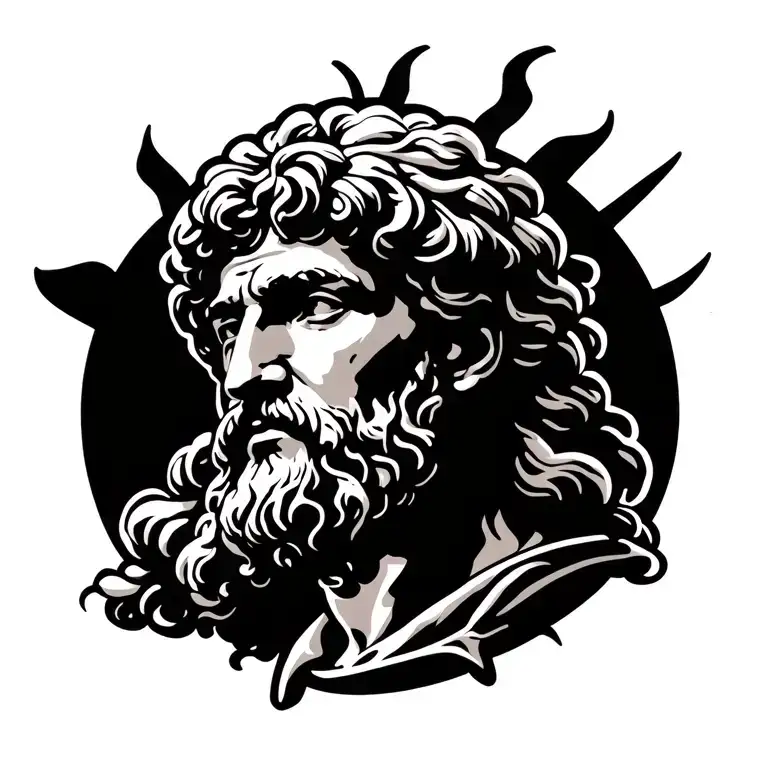 Stoicism virtues marcus aurelius tattoo design idea