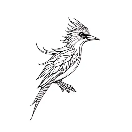 quetzal bird tattoo design idea