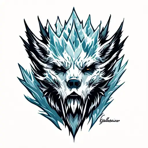 Glacier tattoo design idea