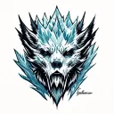 Glacier tattoo design idea