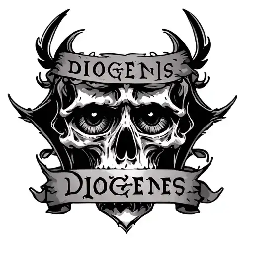 "Diogenes" Skul 3 Eyes tattoo design idea
