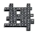 Crossword tattoo design idea