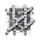 Crossword tattoo design idea