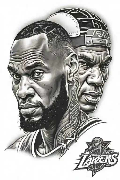 Lakers LeBron James Rafael Nadal tattoo design idea