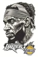 Lakers LeBron James Rafael Nadal tattoo design idea