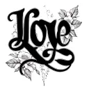 Love Fati Text tattoo design idea