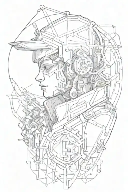 Hacker tattoo design idea