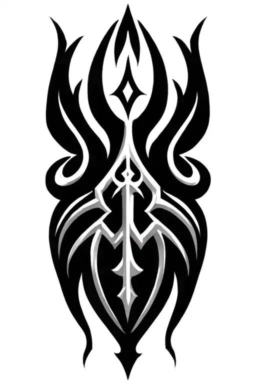 norse runes tattoo design idea