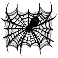 spider web tattoo design idea