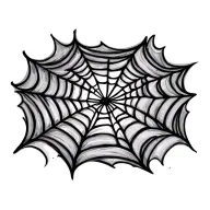 spider web tattoo design idea