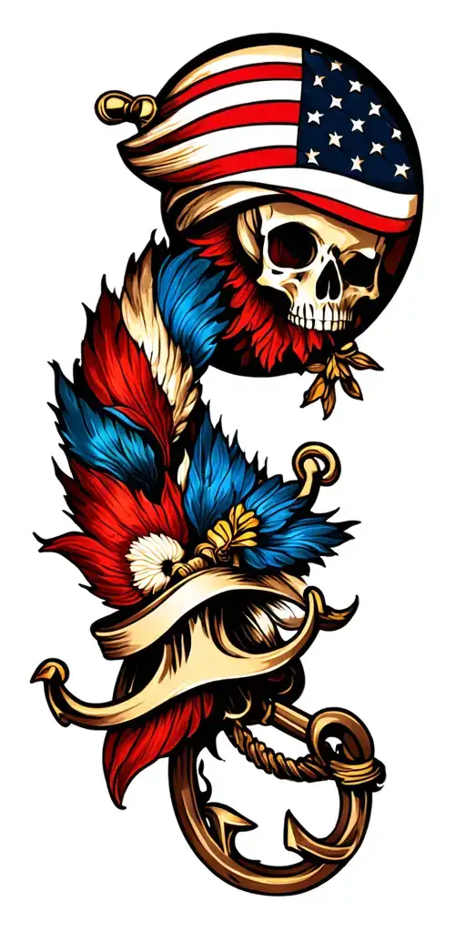 nautical  sleeve tattoo design idea