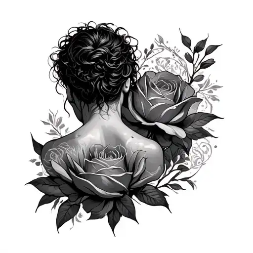 create a meaning full tattoo that raps around from my lower oblique to the back of my shoulder/back tattoo design idea