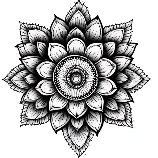 mandela dot work tattoo tattoo design idea