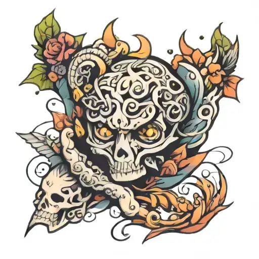 anime hand tattoo tattoo design idea