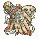 anime hand tattoo tattoo design idea