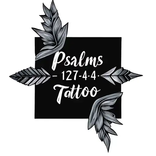 arrows psalms 127:4-5 tattoo design idea