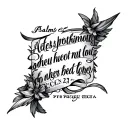 psalms 23 tattoo design idea