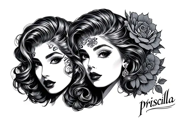 priscilla tattoo design idea